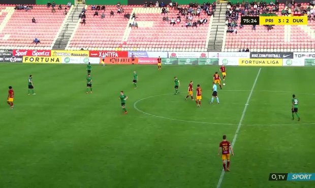 Příbram - Dukla: Matoušek z dobré pozice trefil Hrušku 