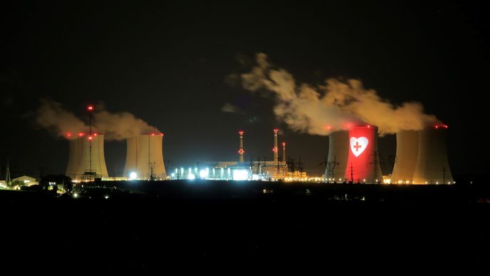 Projekce na jaderné elektrárně Dukovany