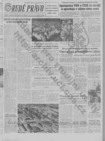 9. července 1961 Rudé právo sice vydalo zprávu s vyjádřením KSČ k neštěstí, důvod byl ale zatajen.