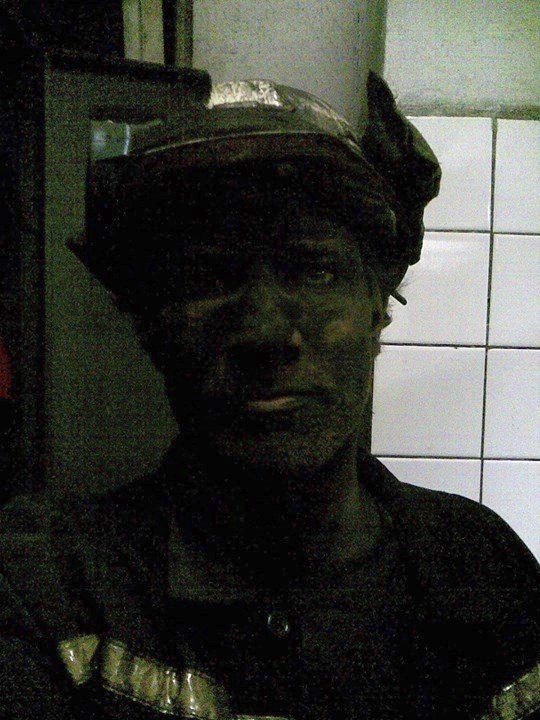 Takto umouněný vyfárával horník a důlní záchranář Robert Šmíd z dolu v Paskově.