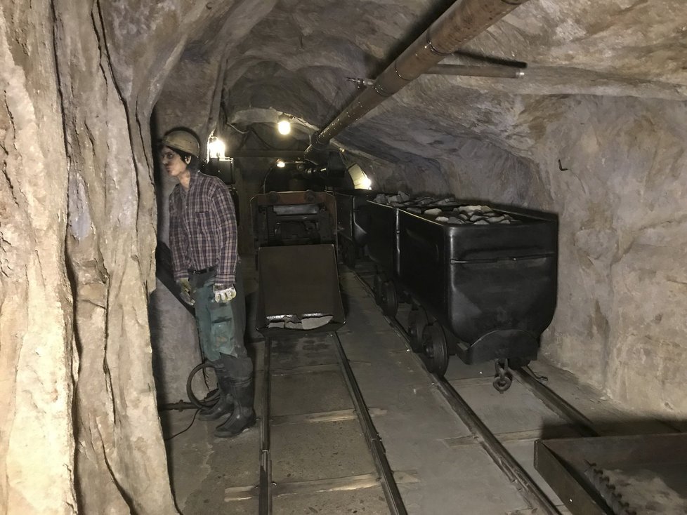 Rudný a uhelný důl se nachází ve spodní části Národního technického muzea v Praze 7.