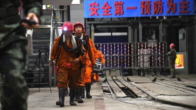 důlní neštěstí v Číně