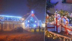 Nejosvětlenější vánoční dům zdobí 42 tisíc žároviček.