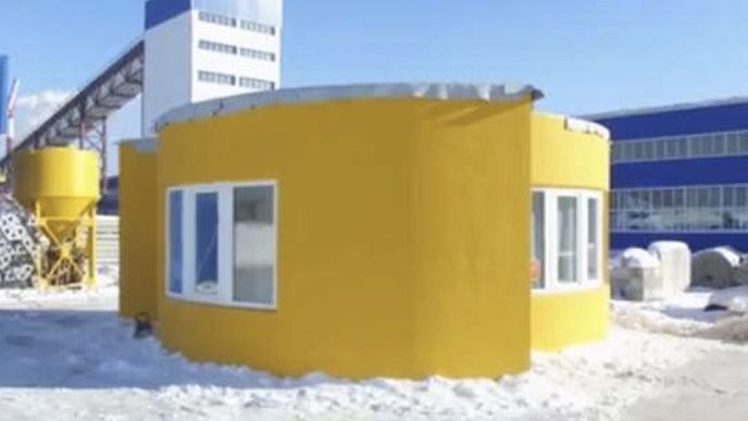 Tento dům byl vytvořen technikou 3D tisku, a to přímo na místě a za 24 hodin