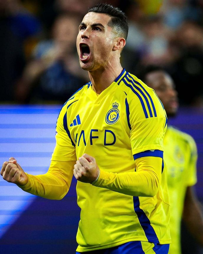 Ronaldo slaví gól v dresu Al-Nassru Ronaldo slaví gól v dresu Al-Nassru