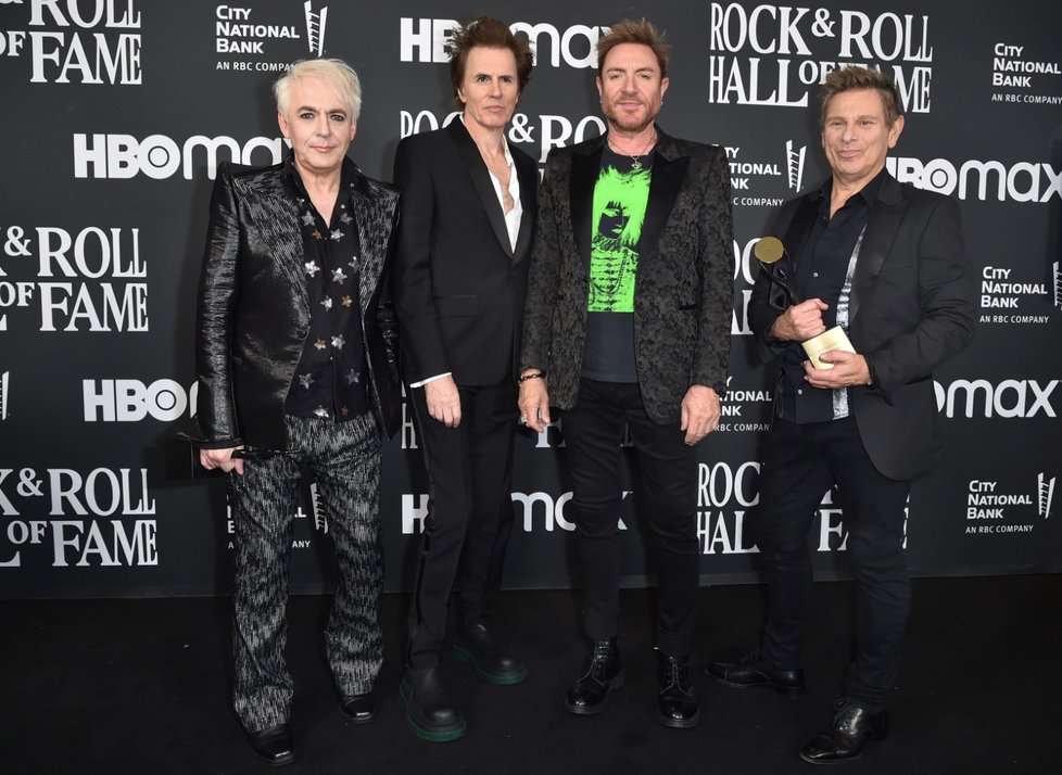 Kapela Duran Duran 6. 11. 2022 vstoupila do Rock&#39;n&#39;rollové síně slávy.