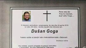 Parte Dušana Gogy (†38).