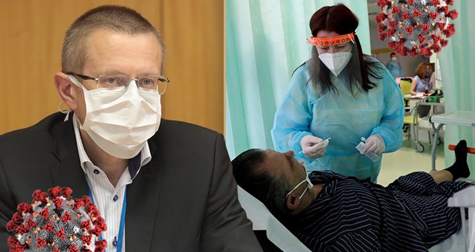 Epidemie začíná zpomalovat, jsme v bodě zlomu, míní Dušek. Začne zátěž nemocnic příští týden klesat?