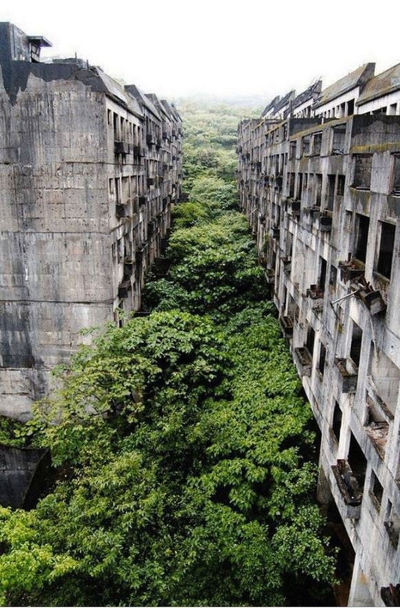 Opuštěné město Keelung na Taiwanu