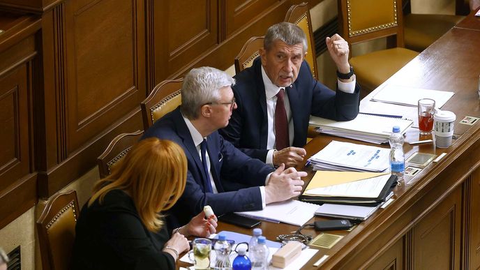 Jednání Sněmovny o vyslovení důvěry vládě: Babiš, Havlíček, Schillerová (13. 1. 2026) Jednání Sněmovny o vyslovení důvěry vládě: Babiš, Havlíček, Schillerová (13. 1. 2026)