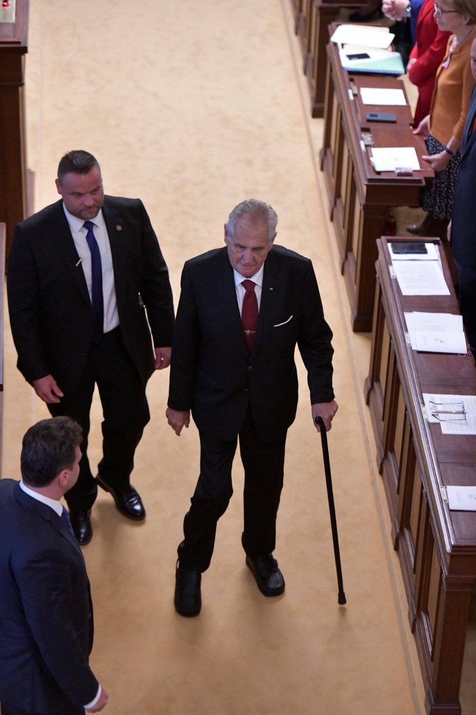 Hlasování o důvěře vládě (11. 7. 2018): Zúčastnil se i prezident Miloš Zeman.