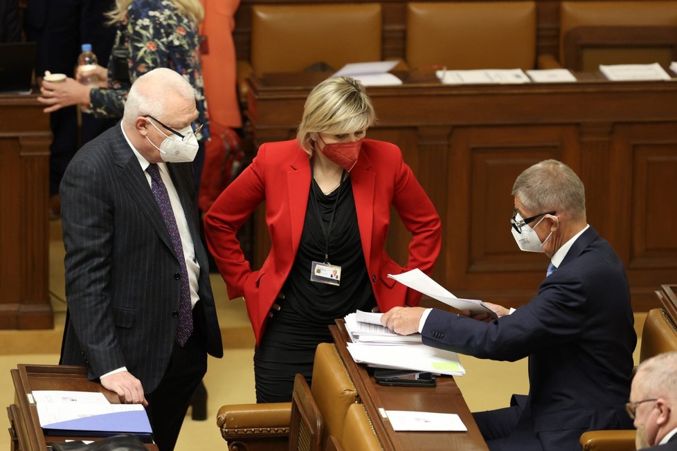 Sněmovna hlasuje o důvěře vlády: Bývalý premiér Andrej Babiš (12. 1. 2022)