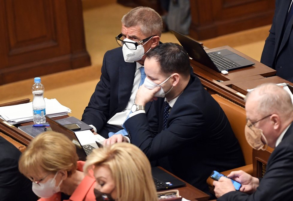 Sněmovna hlasuje o důvěře vládě: Bývalý premiér Andrej Babiš (12. 1. 2022)