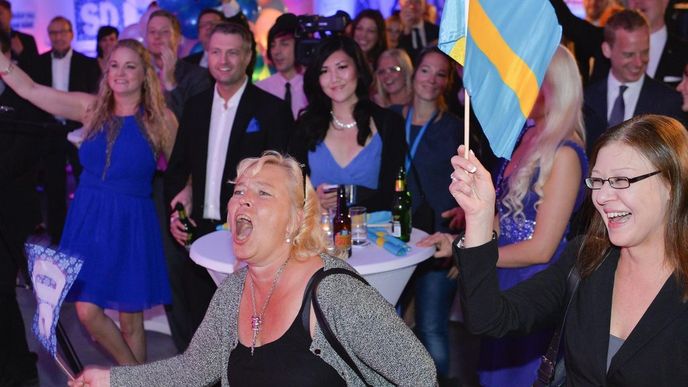 Důvod k oslavě mají po volbách především radikální Švédští demokraté