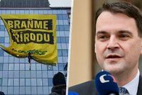 Protest proti Macinkovi v čele resortu životního prostředí: Ministerstvo obsadili aktivisté
