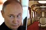 Putinův „vlak duchů" je vybaven relaxačním apartmánem či kosmetickým salonem. Slouží k přepravě mezi jeho paláci