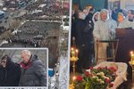 Top momenty z pohřbu Navalného: Hlasité skandování, zatýkání i znělka z Terminátora