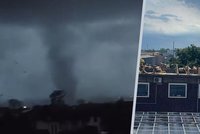 Po obřích kroupách další děs v Itálii: Milánem se prohnalo tornádo, trhalo střechy