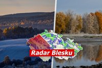 Počasí na začátek listopadu: Po deštivém pondělí se vyjasní. Bude až 15 °C, sledujte radar Blesku