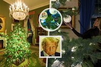 Vánoční výzdoba v Bílém domě. Mají i Trumpa z kostiček Lega