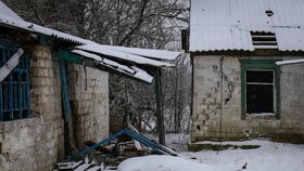 Vesničky nedaleko fronty v Luhansku