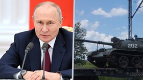 Putin začal do války posílat rezivějící tanky z ruských muzeí, používal je ještě Stalin. Ukrajina jich ale má víc.