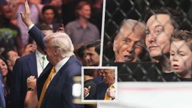 Trump za bouřlivého potlesku v Octagonu. Nechyběla kontroverze, manželce Keneddyho nepodal ruku