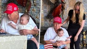 Tiffany Trumpová sdílela snímky půlročního syna s dědou. Ten se dcerou chvástal
