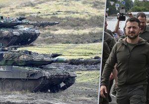 Zelenského těžká hodina: Ukrajinský prezident se musí rozhodnout, jak nasadit západní tanky