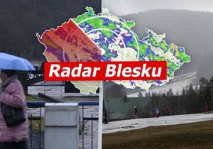 Ochlazení v Česku: Teploty i pod nulou, déšť a sněhové přeháňky. Sledujte radar Blesku