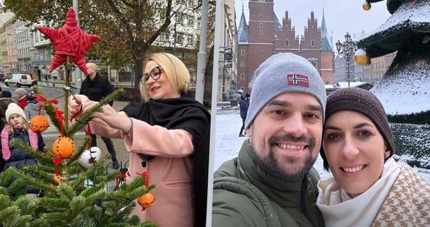 Čeští politici na sněhu: Černochová zdobí stromek, Pekarová vyrazila k sousedům. Hladík pracuje