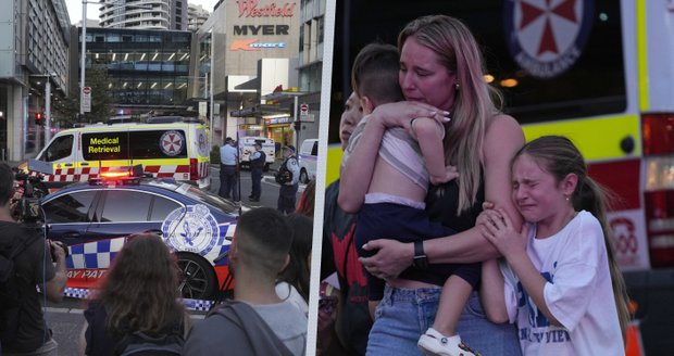 Teror v Sydney: Stovky lidí evakuovali z obchoďáku, útočníka s nožem zastřelili