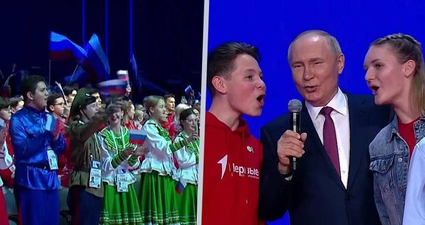 Putin se mezi teenagery pustil do zpěvu: Na sítích schytal posměšky i narážky na dvojníka