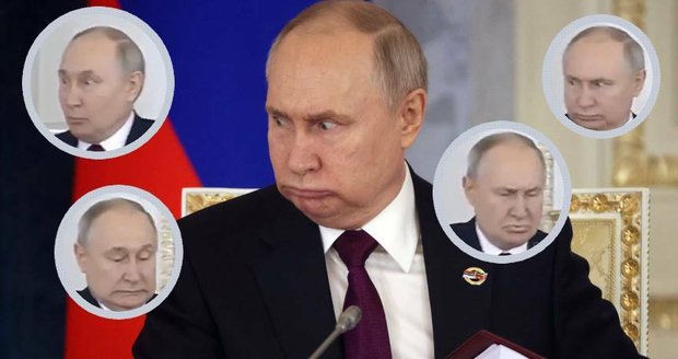Putin dělal bizarní grimasy. Podnítil nové spekulace o nádoru na mozku
