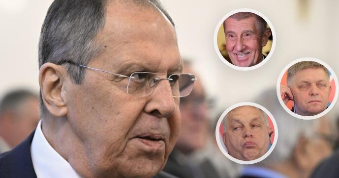 Lavrov se rozpovídal o Ficovi, Orbánovi a Babišovi. Nešetřil chválou