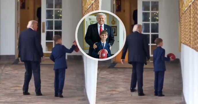 Trump během setkání s vnukem kulhal a nejistě došlapával. Ivanka ukázala fotky