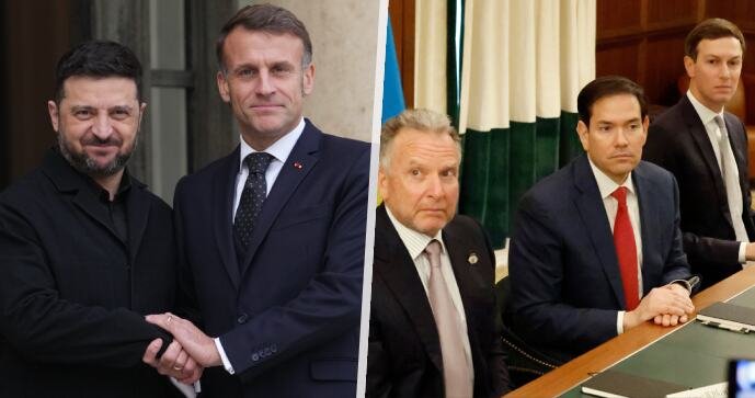 Macron v uniklém rozhovoru: „Existuje šance, že USA zradí Ukrajinu skrz území“