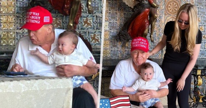 Tiffany Trumpová sdílela snímky půlročního syna s dědou. Ten se dcerou chvástal
