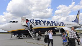 Letadlo společnosti Ryanair