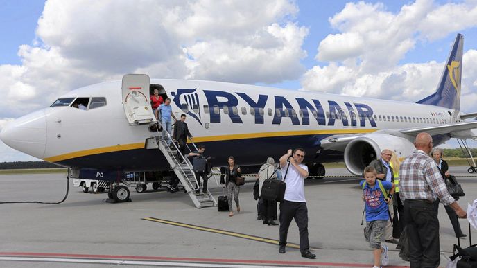 Letadlo společnosti Ryanair