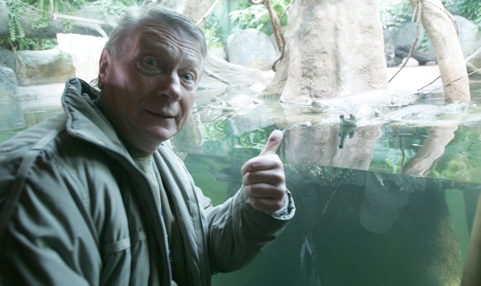 Josef Dvořák byl u zahájení nové expozice v Zoo