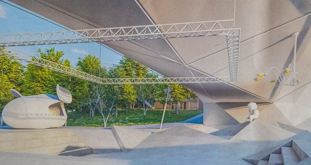 U Dvoreckého mostu se objevilo první umělecké dílo: Socha od Kintery má jednu zajímavou vlastnost!