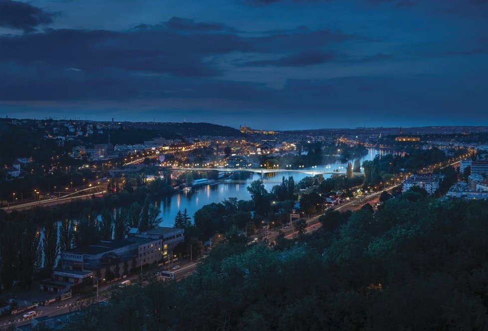 Praha vybrala finální podobu Dvoreckého mostu, který má spojit Smíchov a Dvorce.