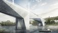 K výstavbě je připraven Dvorecký most spojující Smíchov a Podolí za miliardu korun.