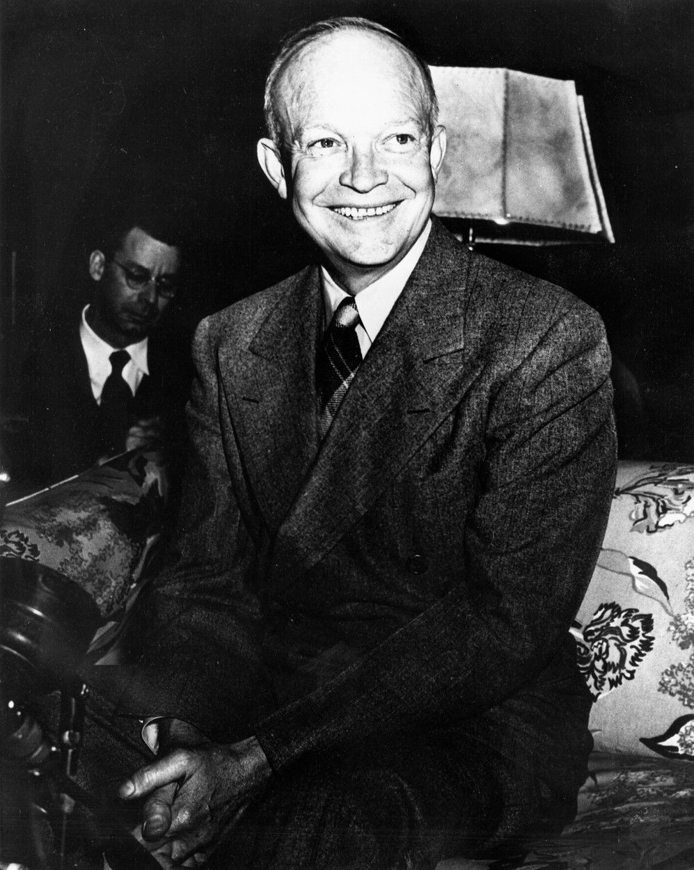 Dwight D. Eisenhower jako americký prezident. Tím byl v letech 1953–1961.