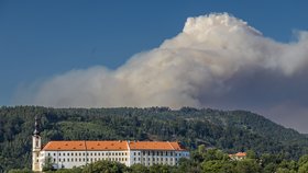 Pohled na České Švýcarsko z Děčína