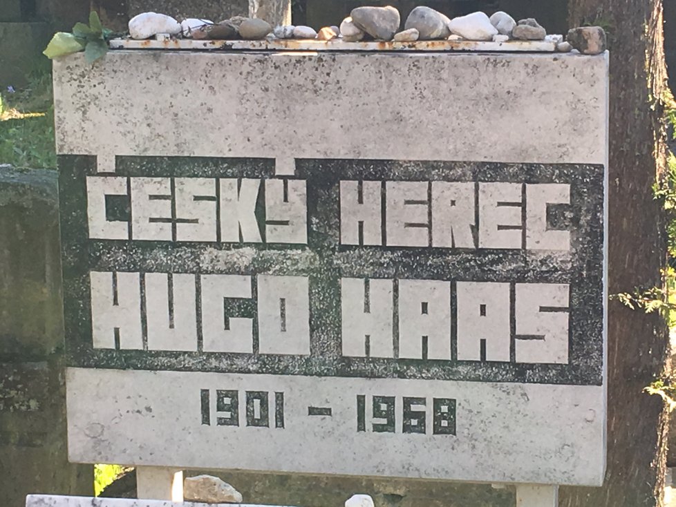 Na Židovském hřbitově v Brně odpočívá také slavný herec Hugo Haas.