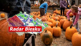 Počasí potěší: 28. říjen bude slunečný, zaprší až na Halloween. Sledujte radar Blesku