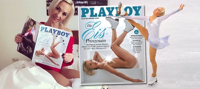 Sexy Krasobruslařka Annette Dyrt si splnila sen; svlékla se pro Playboy