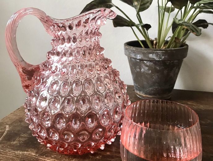 Džbán Polka ze sklárny Květná 1794 Džbán Polka ze sklárny Květná 1794